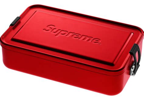 Supreme x SIGG Large Metal Storage Box Plus Red Logo 2018 